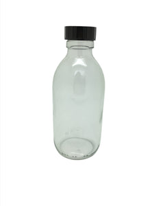 200mk Clear Round Alpha Bottle with 28mm Cap