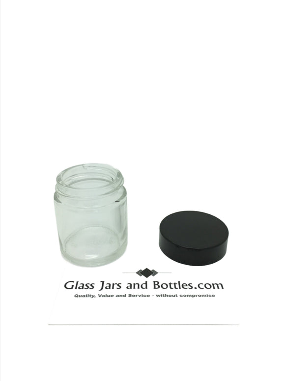 30ml clear round squat ointment jar