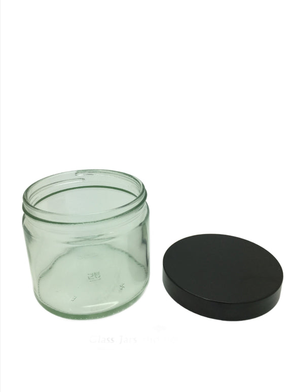 250ml clear round squat ointment jar