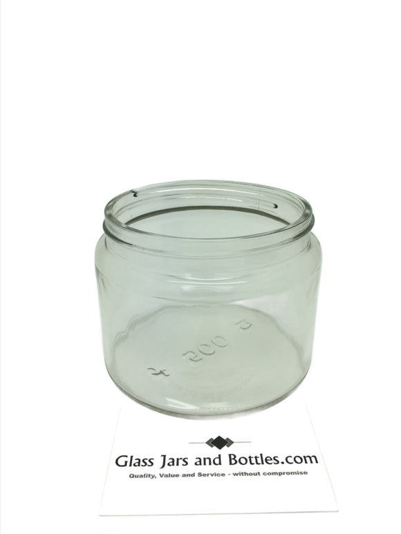 500ml clear round squat ointment jar