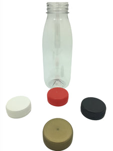 330ml PET Round Juice Bottle with 38mm Caps