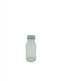 60ml mini clear round Alpha sirop mini bottle with 28mm aluminium cap