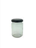 156ml straight sided round jam jar with 53mm twist lid