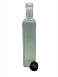 500ml Marasca Glass Bottle with choice of 31.5mm black tamper evident lid or pourer