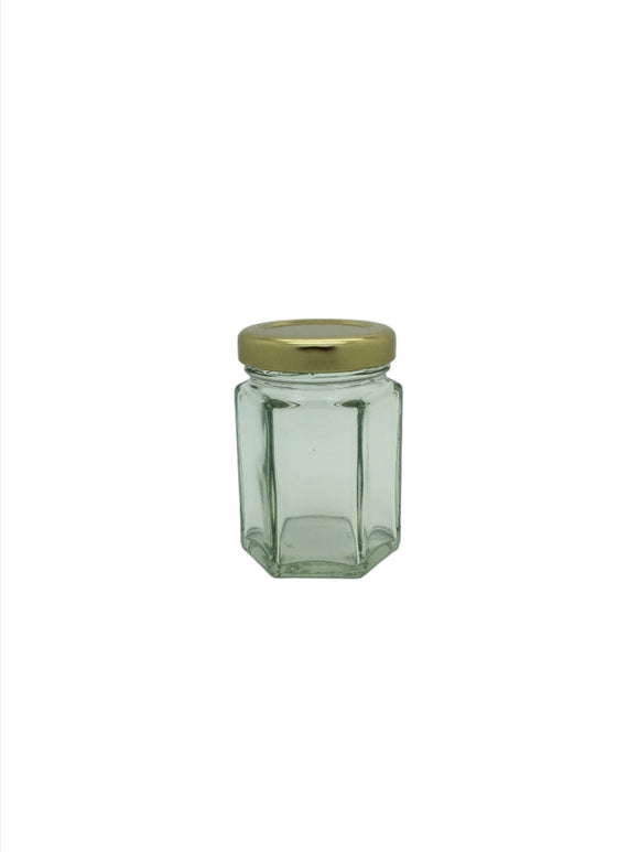 2oz (55ml) mini Hexagonal Jar with 43mm twist lid